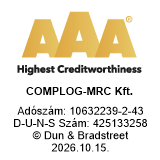 AAA – Highest Creditworthiness, Dun & Bradstreet tanúsítvány